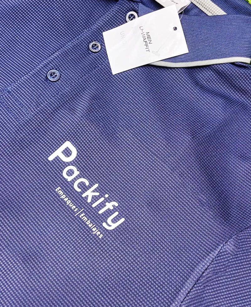 Camisa Personalizada Polo Waffit Logo Packify - Imagen 4