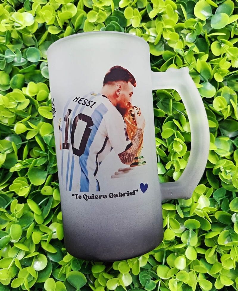 Jarra Cervecera Personalizada Messi