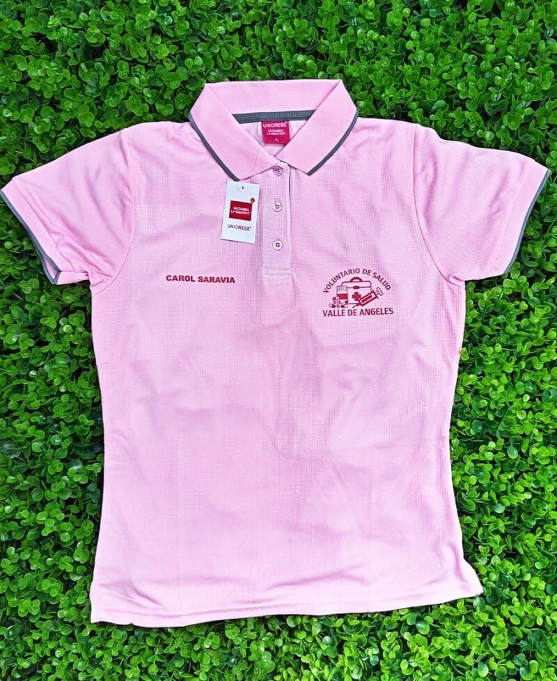 Camisa Personalizada Polo Waffit Voluntario De Salud Valle De Angeles - Imagen 2