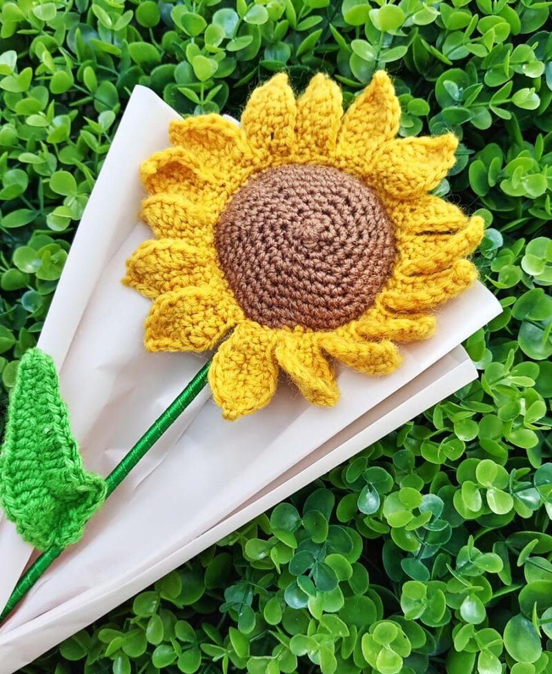 Girasol En Crochet - Imagen 3