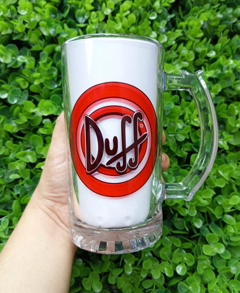 Jarra Cervecera Personalizada Logo Cerveza Duff