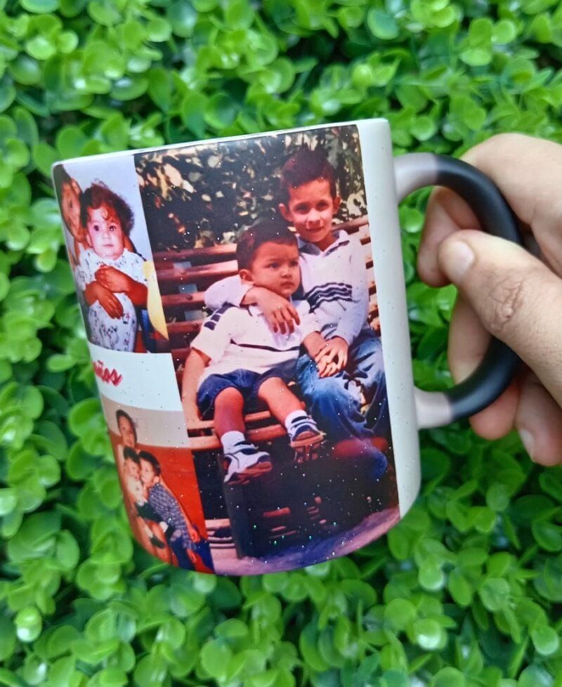 Taza Mágica Glitter Personalizada Feliz Cumpleaños Mami - Imagen 3