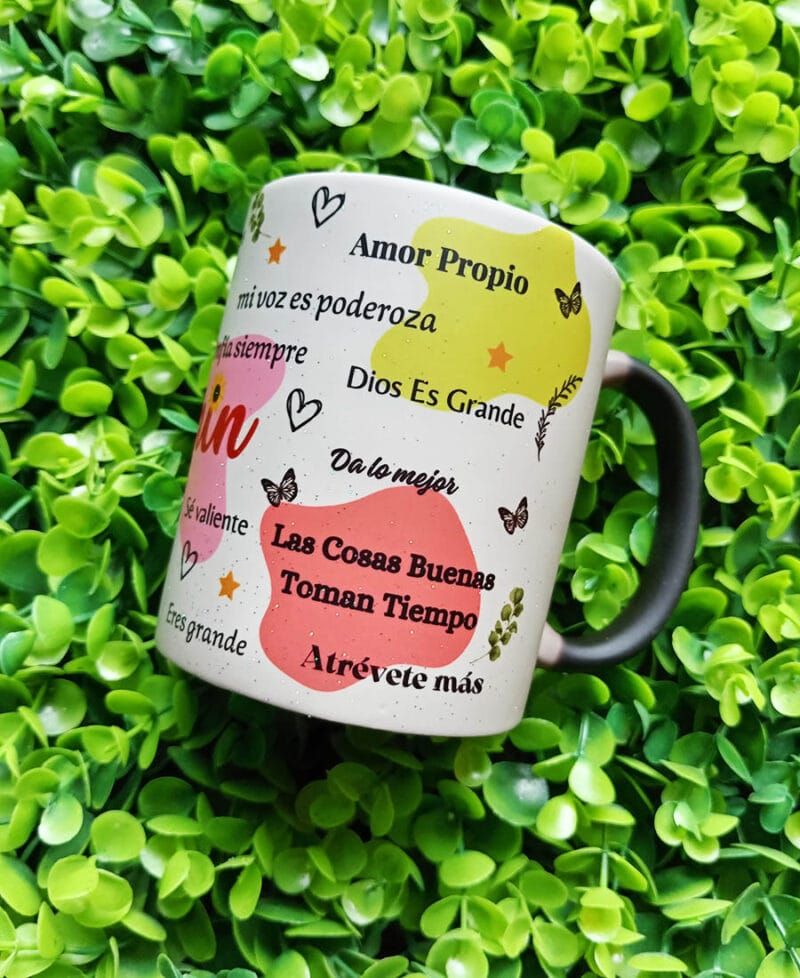 Taza Mágica Glitter Personalizada Desagrado