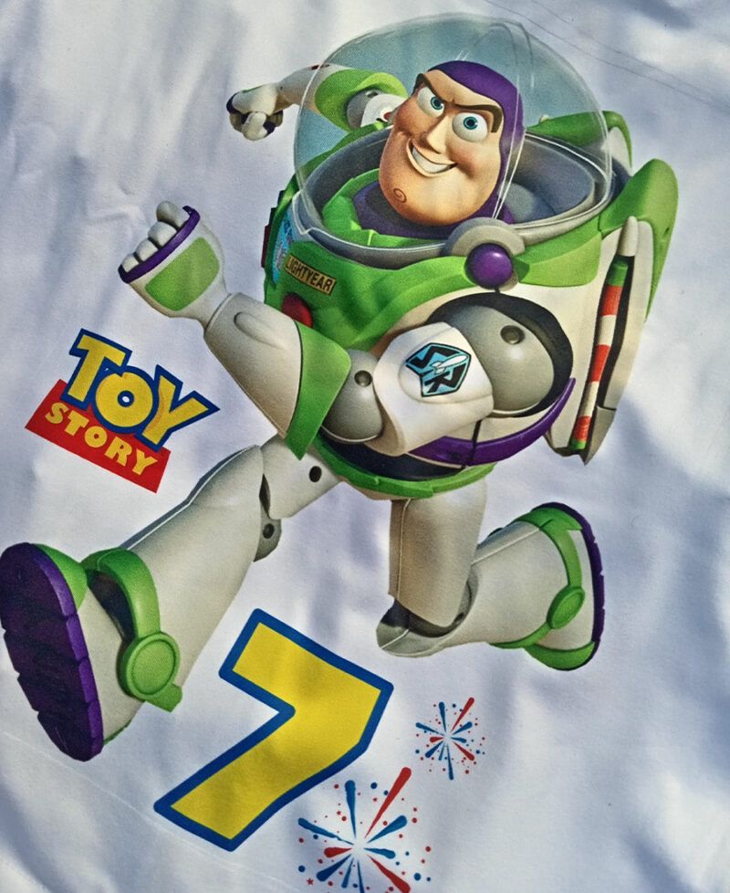 Camisa Blanca Personalizada Buzz Toy Story - Imagen 3