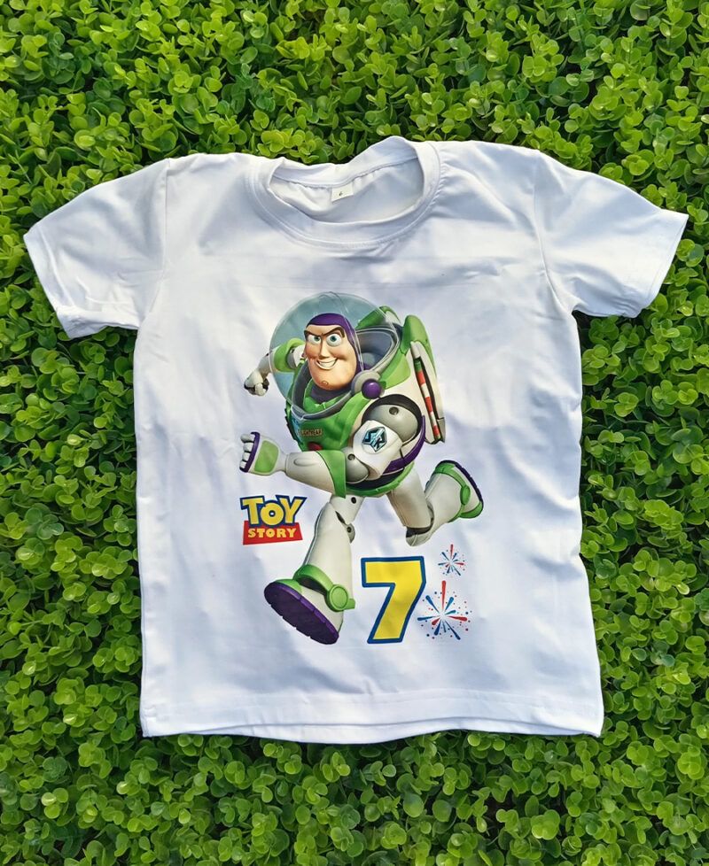 Camisa Blanca Personalizada Buzz Toy Story - Imagen 2