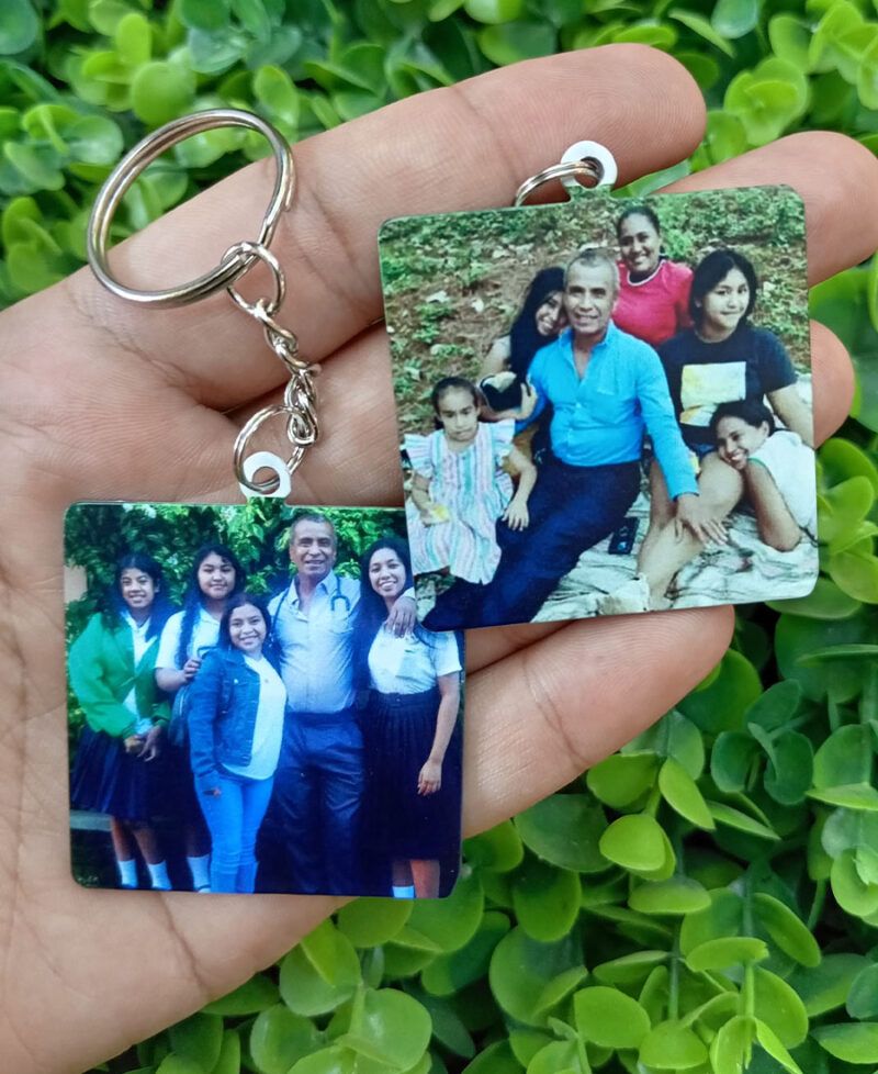Llavero Cuadrado Personalizado Familia - Imagen 2