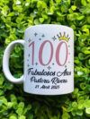 Taza Blanca Personalizada Fabulosos 100 Años