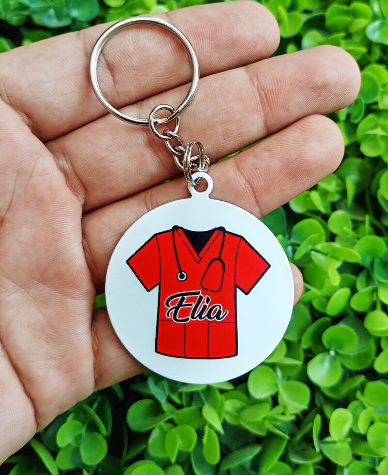 Llavero Circular Personalizado Enfermera - Imagen 3