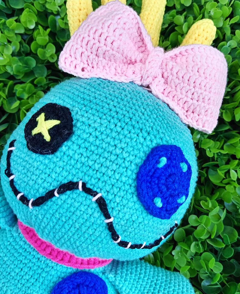 Muñeca de Crochet Trapos Lilo y Stitch
