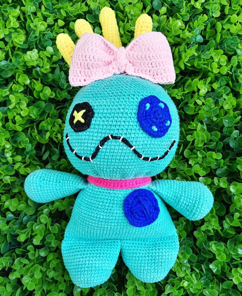 Muñeca de Crochet Trapos Lilo y Stitch