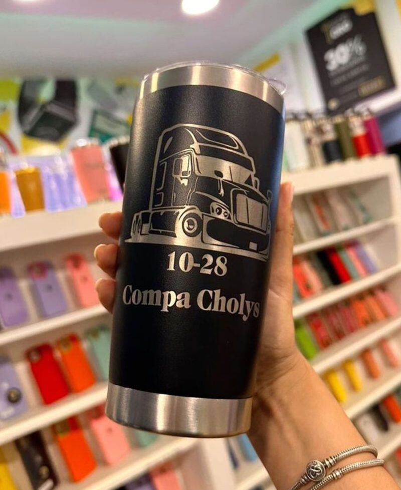 Vaso De Acero Personalizado Con Grabado Laser