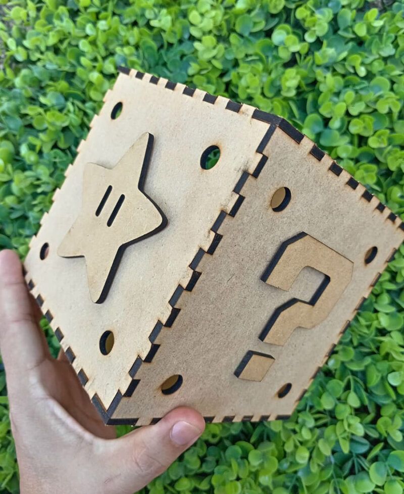 Caja De Super Mario Bross En Mdf - Imagen 2