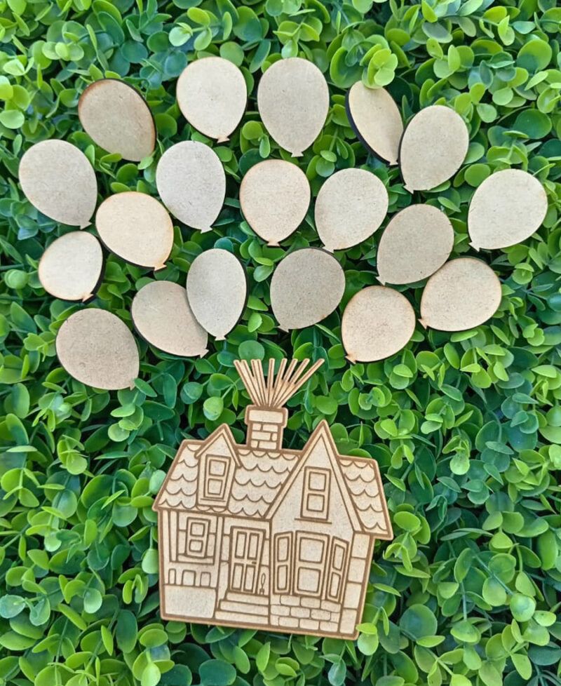 Figuras Para Libro De Visitas De Boda De Up En Mdf