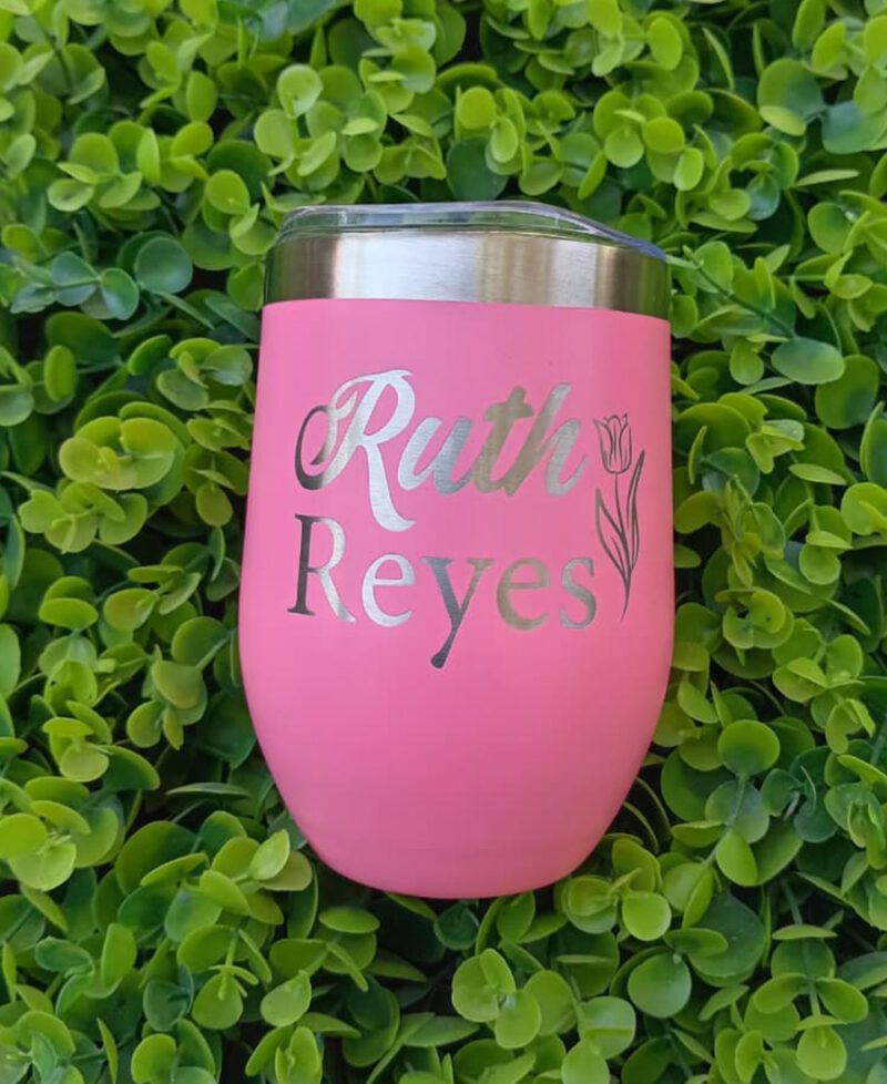 Vaso Vinero Personalizado Con Grabado Laser