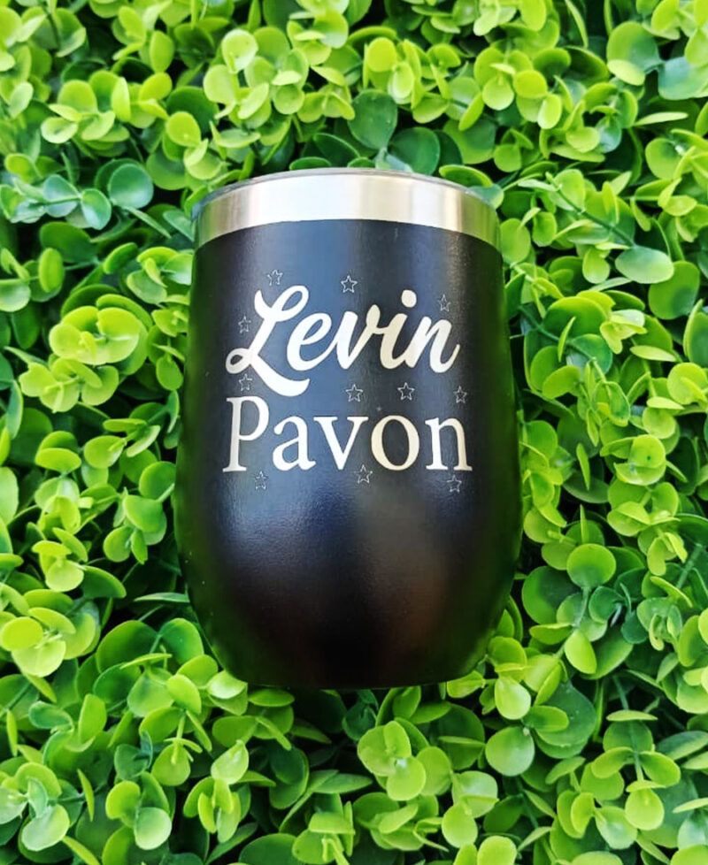 Vaso Vinero Personalizado Con Grabado Laser