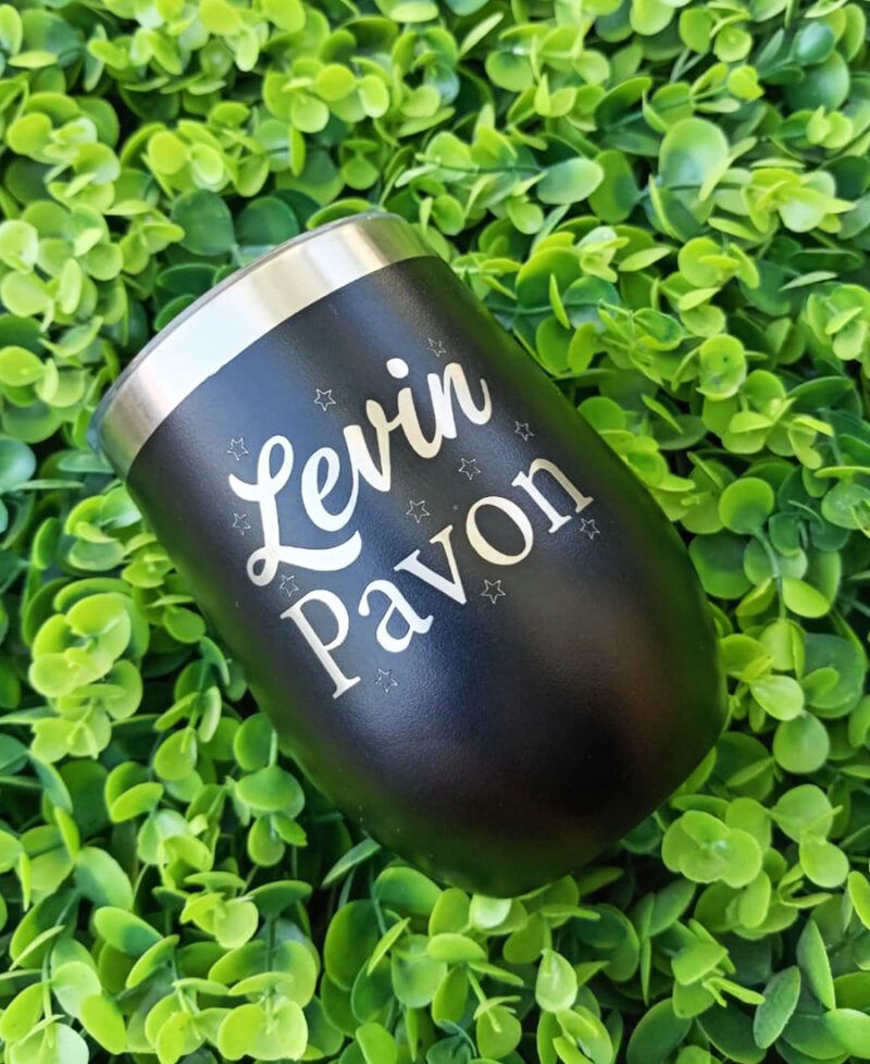 Vaso Vinero Personalizado Con Grabado Laser - Imagen 2
