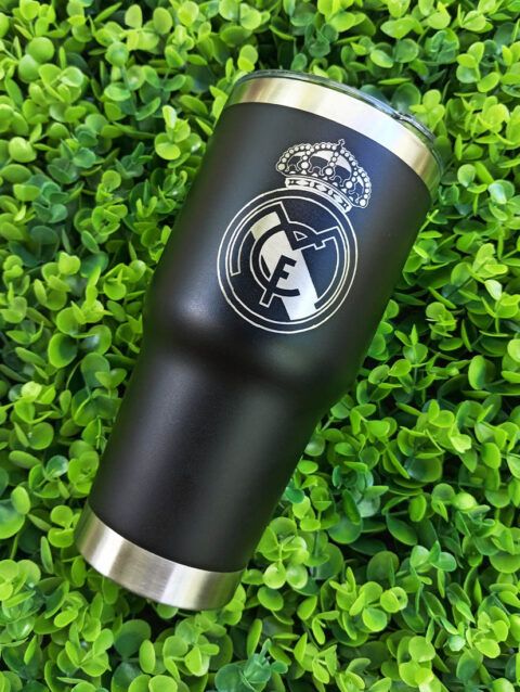 Vaso Tipo Yeti Personalizado Real Madrid En Grabado Laser